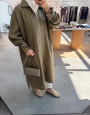 olive 3439 apolet detaylı fermuarlı kap 3