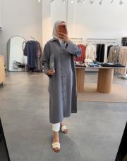 gri 6596 tensel araboy tunik