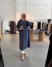 lacivert 6596 tensel araboy tunik