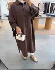 kahve 10753 gömlek tunik 3