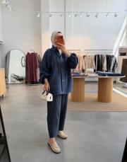 lacivert tensel bomber ceket