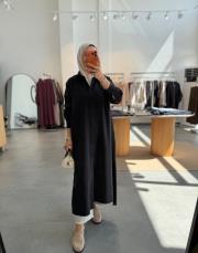 siyah 2762 araboy gömlek tunik
