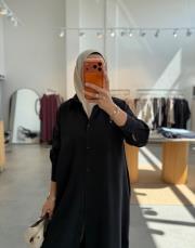 siyah 2762 araboy gömlek tunik 2