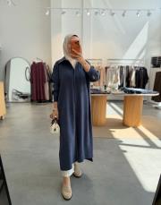lacivert 2762 araboy gömlek tunik