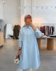 bebe mavisi 6594 gömlek tunik 2