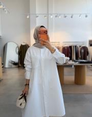 beyaz 6594 gömlek tunik 2