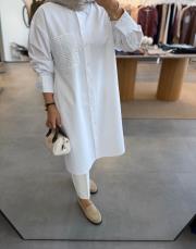 beyaz 6594 gömlek tunik 3