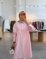 pembe 6594 gömlek tunik 2