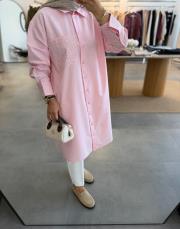 pembe 6594 gömlek tunik 3