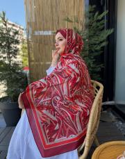 kırmızı velune şal 9502 2