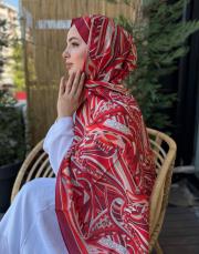 kırmızı velune şal 9502 3