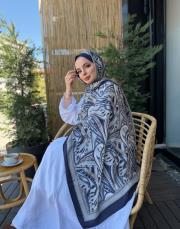 lacivert velune şal 9502