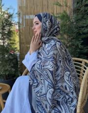lacivert velune şal 9502 2