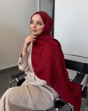 kırmızı native şal-06