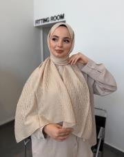 açık krem native şal-06 3