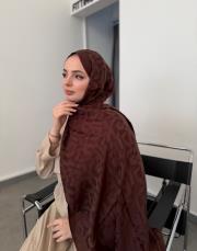 kahve native şal-05