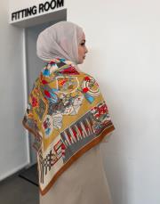 tarçın mosaic omuz şalı-8503 2