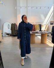 lacivert 9144 denim araboy gömlek kap