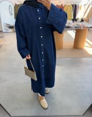 lacivert 9144 denim araboy gömlek kap 3