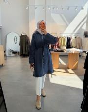 lacivert 6522 araboy tunik kap