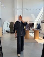 siyah 5399 denim takım