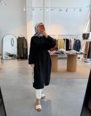 siyah 2229 araboy gömlek tunik