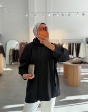 siyah dik yaka trenç 2