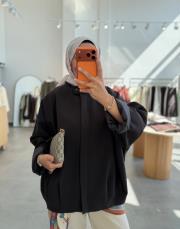 acı kahve oversize bomber ceket 2