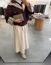 bordo 175 fermuarlı kap trenç 5