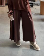 kahve 1010 oysh etek pantolon
