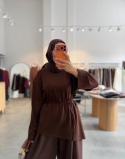 kahve basic oysh tunik