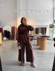 kahve basic oysh tunik 3