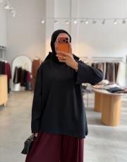 koyu lacivert basic oysh tunik 2