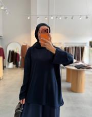 lacivert basic oysh tunik 2