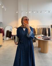 lacivert denim kimono kap 5