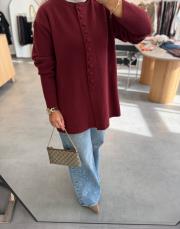 bordo 44378 ceket hırka 3