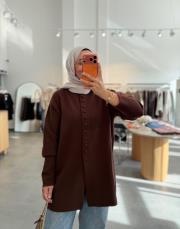 kahve 44378 ceket hırka