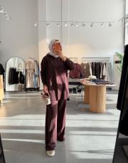 kahve 6121 triko takım
