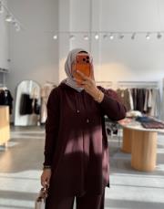 kahve 6121 triko takım 3