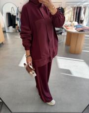 bordo 3287 garni detaylı takım 4