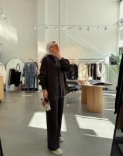 kahve 3287 garni detaylı takım