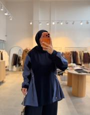 lacivert paraşüt garnili oysh sweat