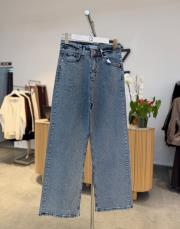 mavi ful likralı ön-arka taşlı denim pantolon