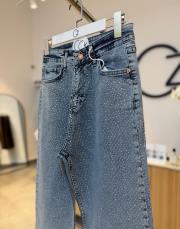 mavi ful likralı ön-arka taşlı denim pantolon 2