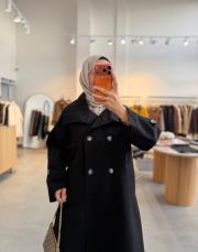 siyah lotus premium trençkot 3