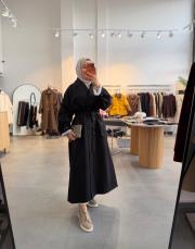 siyah amber premium trençkot
