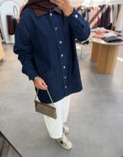 lacivert 6707 denim ceket 3