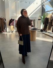 kahve 6144 düğmeli triko 2