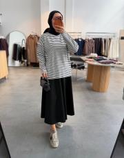 siyah 6151 çizgili triko 2