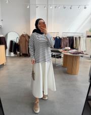 koyu lacivert 6151 çizgili triko 2